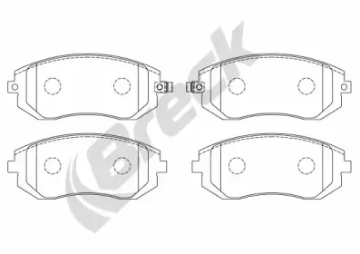 Комплект тормозных колодок, дисковый тормоз BRECK купить